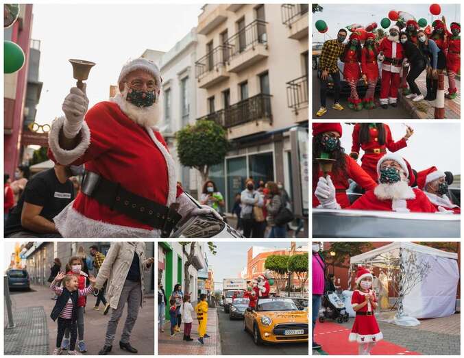 Imagen del paseo de Papá Noel por las calles de Telde/TA.
